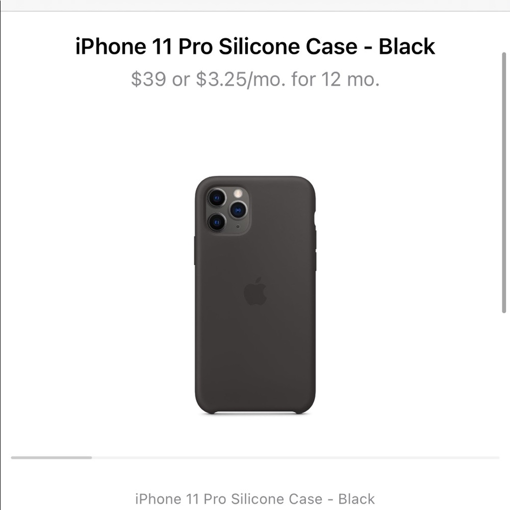 iPhone 11 Pro silicone case Apple brand NWT